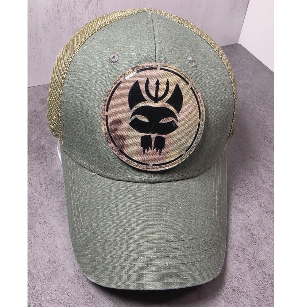 Highland Tactical Mens Olive Green‎ Ripstop Mesh Back Trucker Hat Snapback Cap